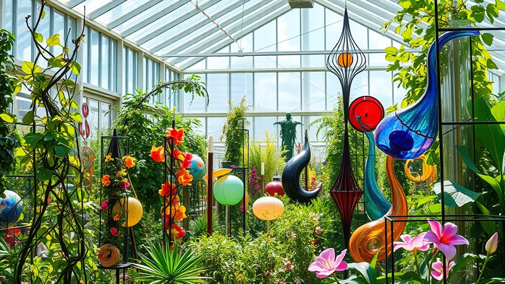 global greenhouse art installations