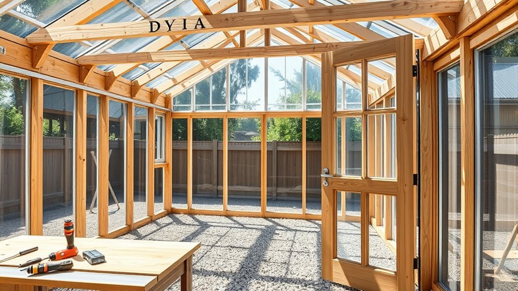greenhouse building cost and skills