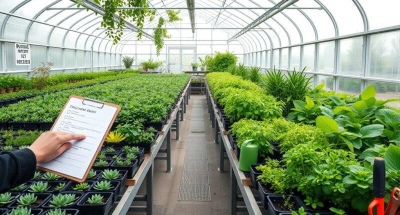greenhouse care essentials checklist