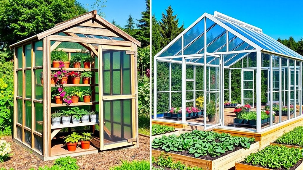 greenhouse choice depends on goals