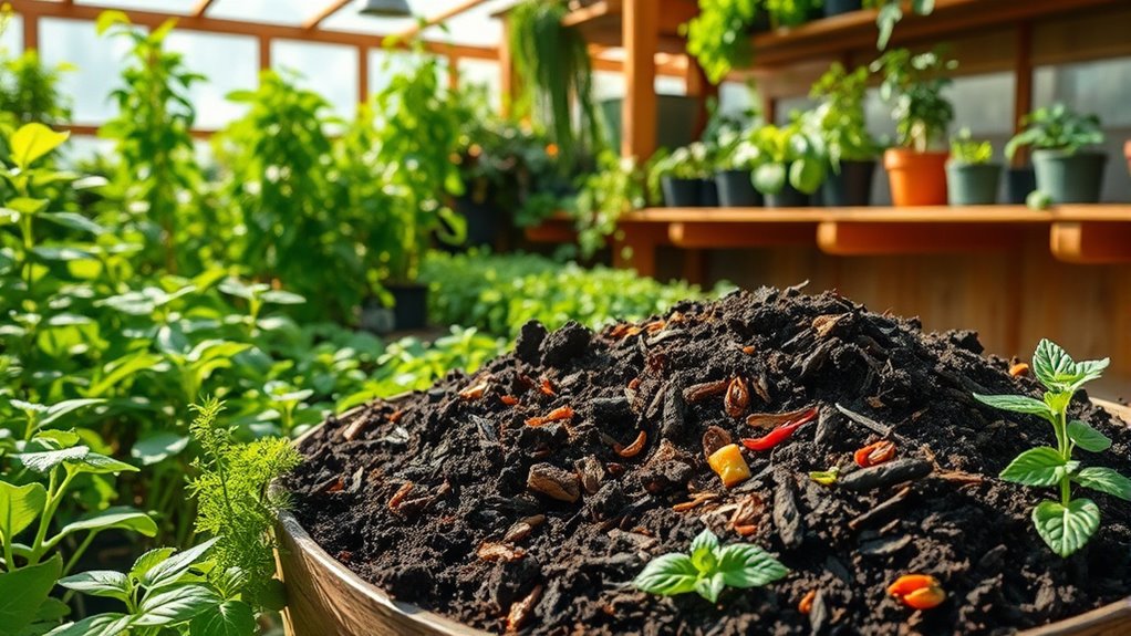 greenhouse composting temperature management