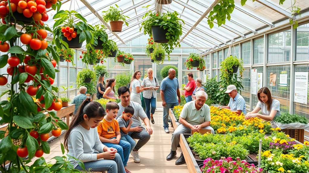greenhouse educational plant cultivation