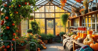 greenhouse fall harvest preparation