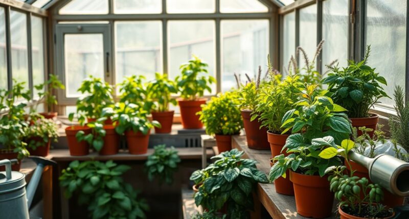 greenhouse herb gardening tips