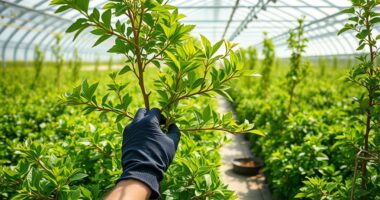 greenhouse plant pruning training