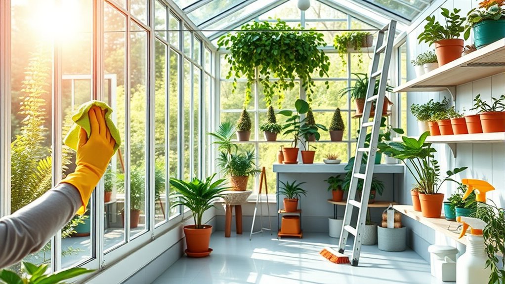 greenhouse spring cleaning tips