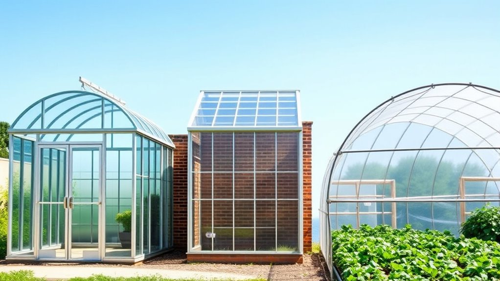greenhouse types and features