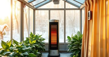 greenhouse winter heating setup