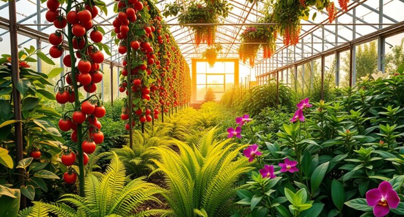 ideal greenhouse plant selection