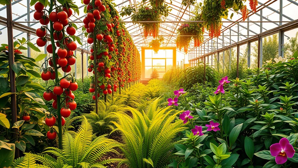 ideal greenhouse plant selection