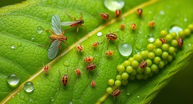 insect pests attacking plants