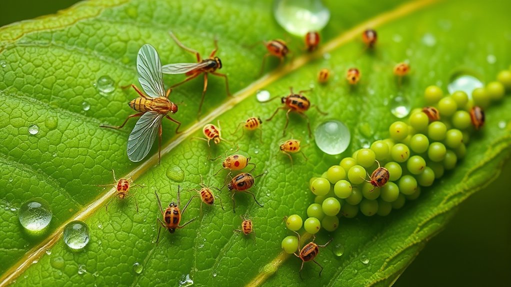 insect pests attacking plants