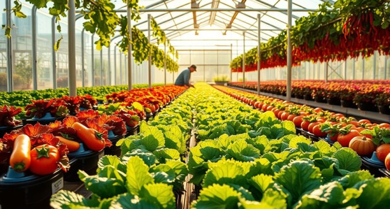 local greenhouse produce reduces food miles