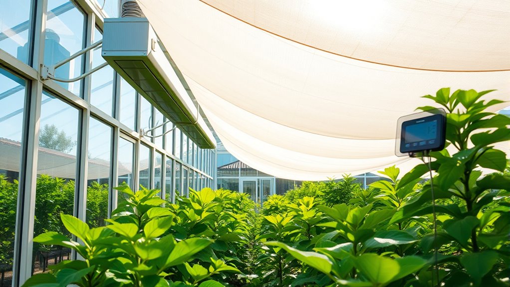 maintain greenhouse summer temperatures