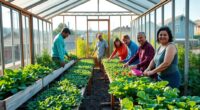 neighbors sharing gardening spaces