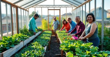 neighbors sharing gardening spaces