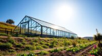 optimal greenhouse site orientation