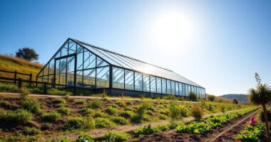 optimal greenhouse site orientation