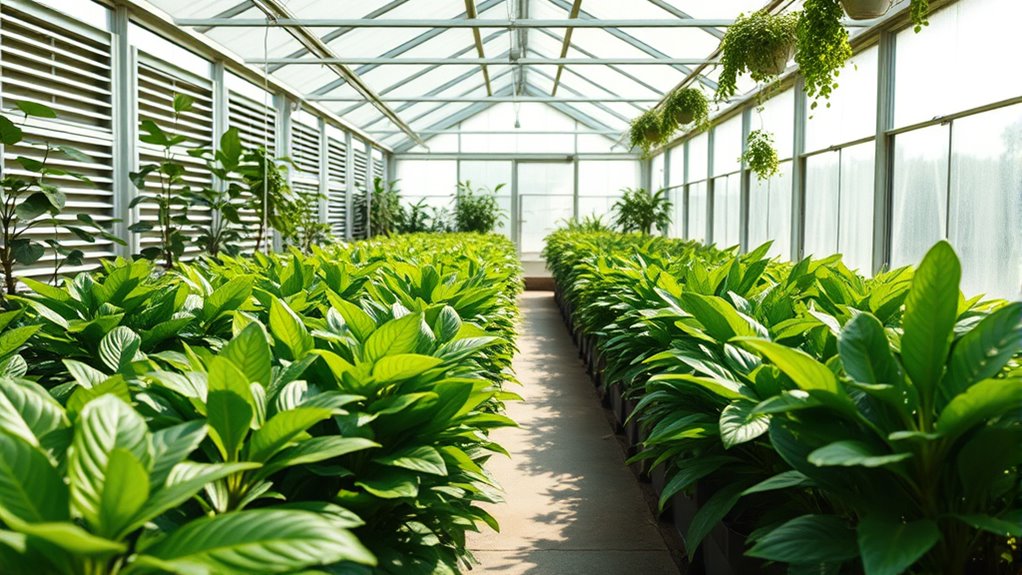 optimize greenhouse air circulation