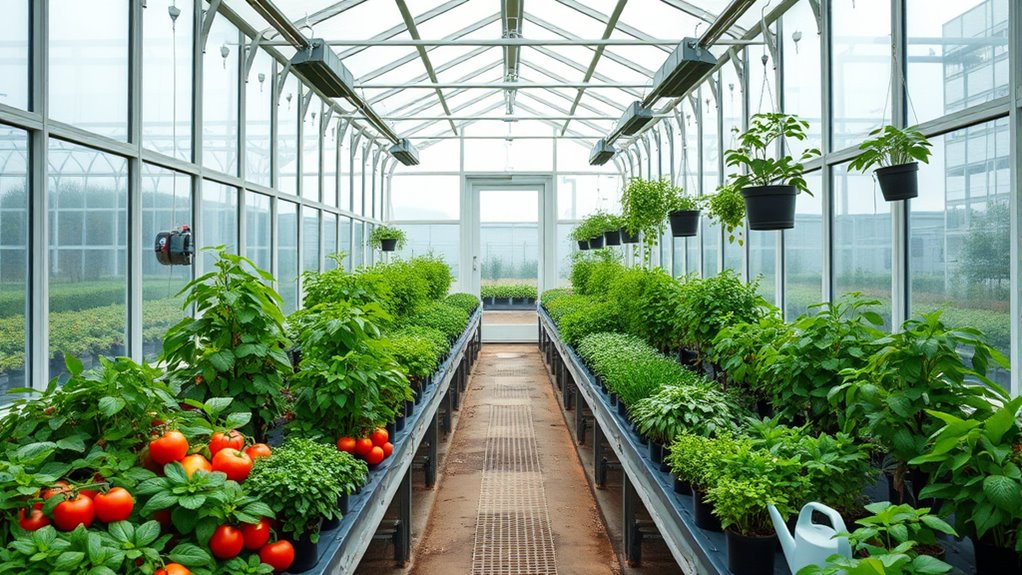 optimize greenhouse space airflow