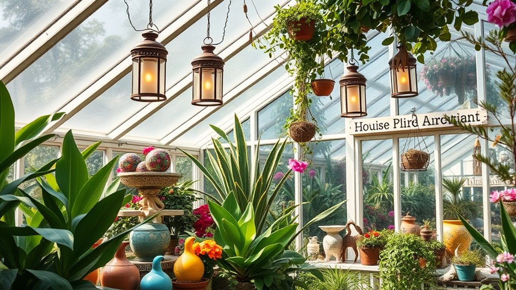 personalize greenhouse with d cor