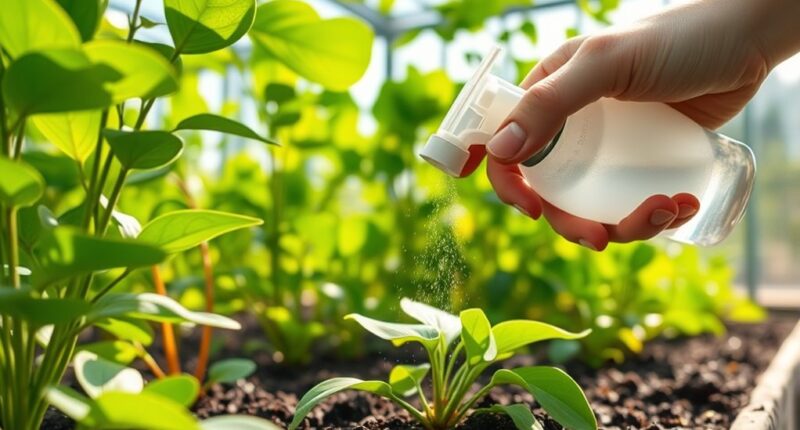 plant fertilization in greenhouses