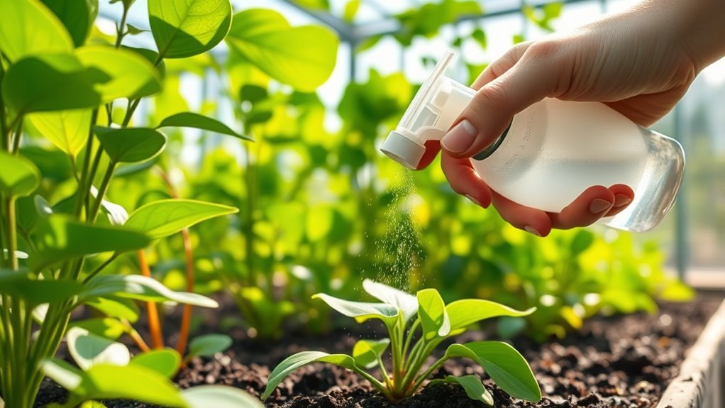 plant fertilization in greenhouses