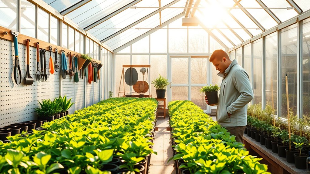 prepare greenhouse for spring