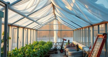 prepare greenhouse for winter