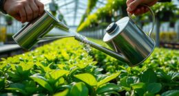 proper greenhouse plant watering