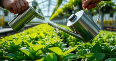 proper greenhouse plant watering