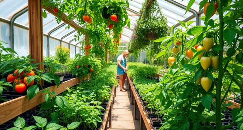 reduce food miles through greenhouse gardening