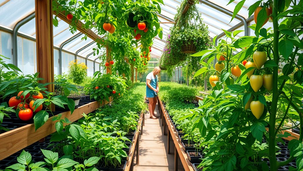 reduce food miles through greenhouse gardening