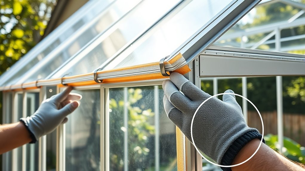 securely attach and seal coverings