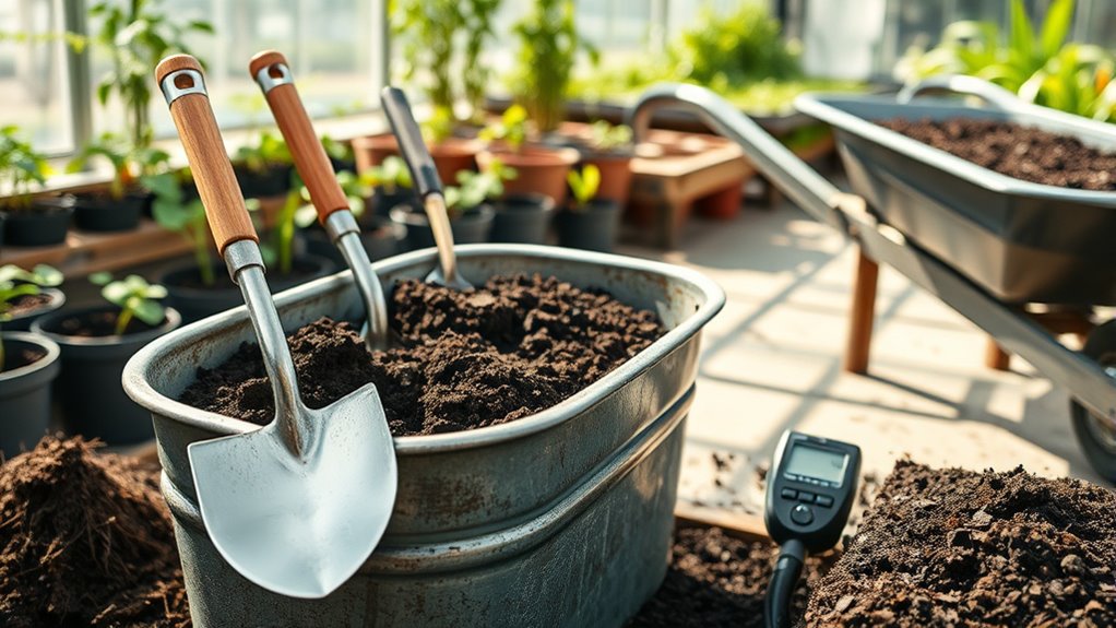 soil testing and mixing
