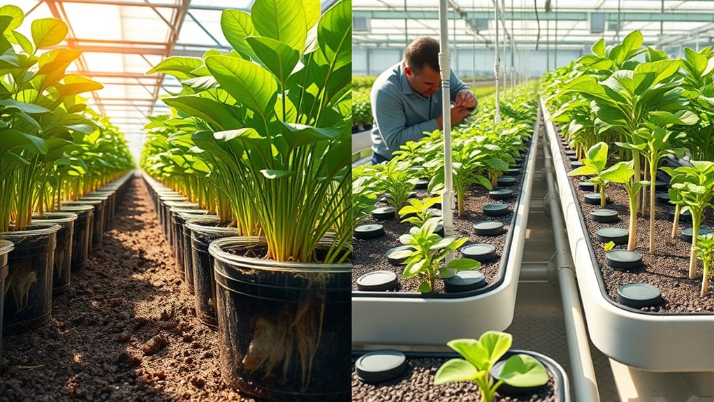 soil versus soilless systems