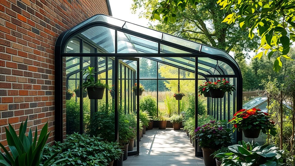 space saving integrated greenhouse