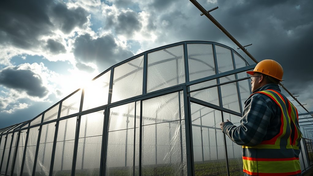 storm resistant greenhouse preparations