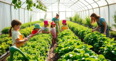 teaching kids sustainability via greenhouses