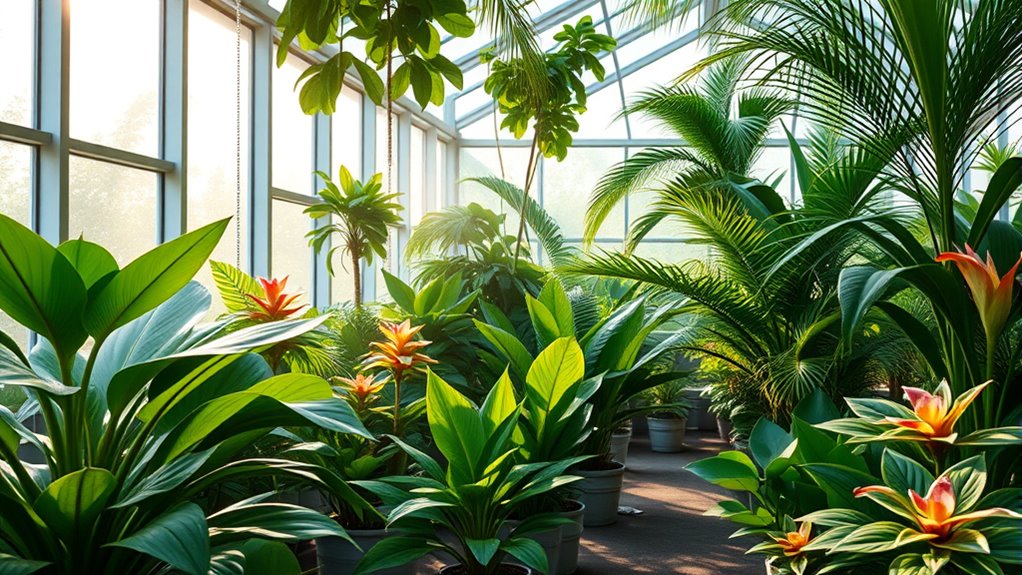 tropical greenhouse plant care