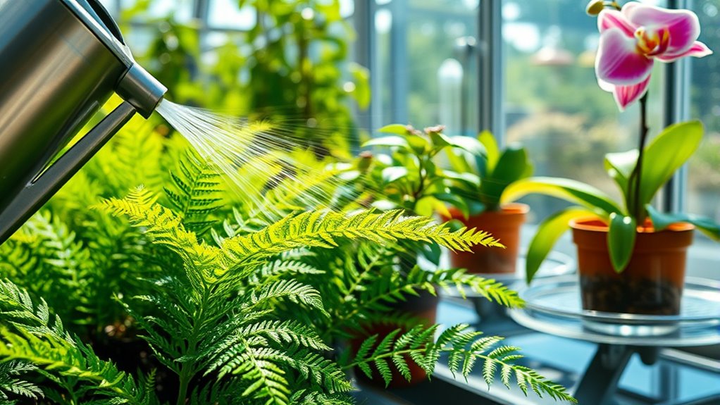 varied greenhouse watering methods