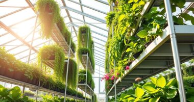 vertical greenhouse space optimization