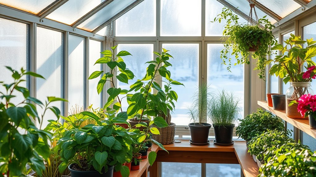 winter greenhouse crop management