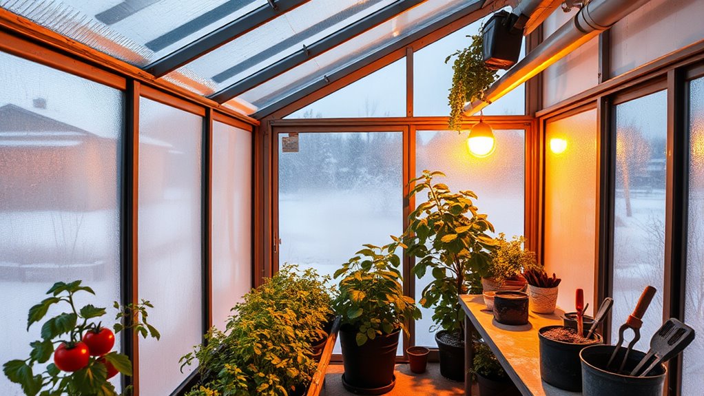 winter greenhouse insulation and ventilation