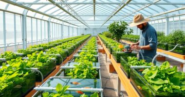 aquaponics in new greenhouses