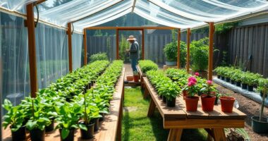 backyard diy greenhouse tips
