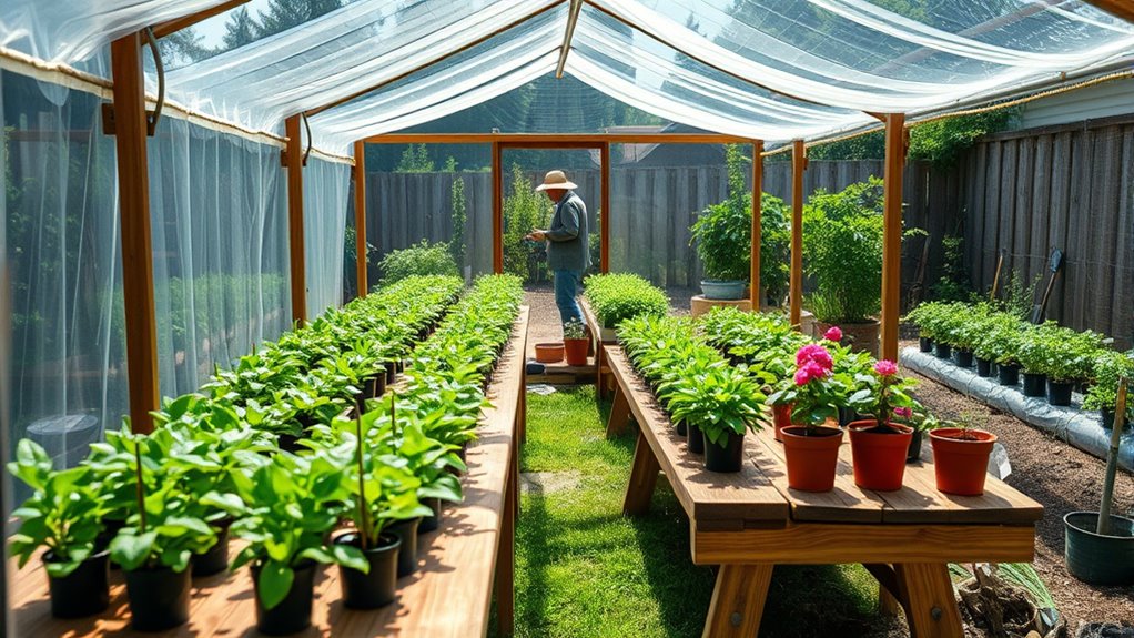 backyard diy greenhouse tips