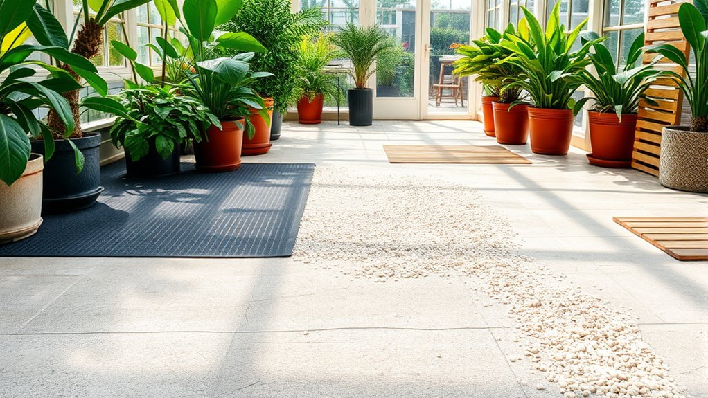 choose appropriate greenhouse flooring