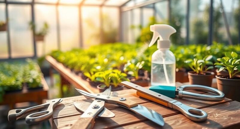 cleaning and sharpening equipment