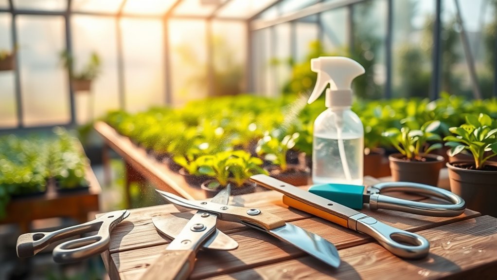 cleaning and sharpening equipment